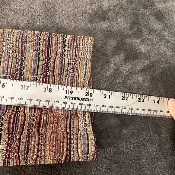 Peck & Peck‎ Open Front Cardigan Women’s L Bronze Multicolor Woven Bohemian - Picture 6 of 8